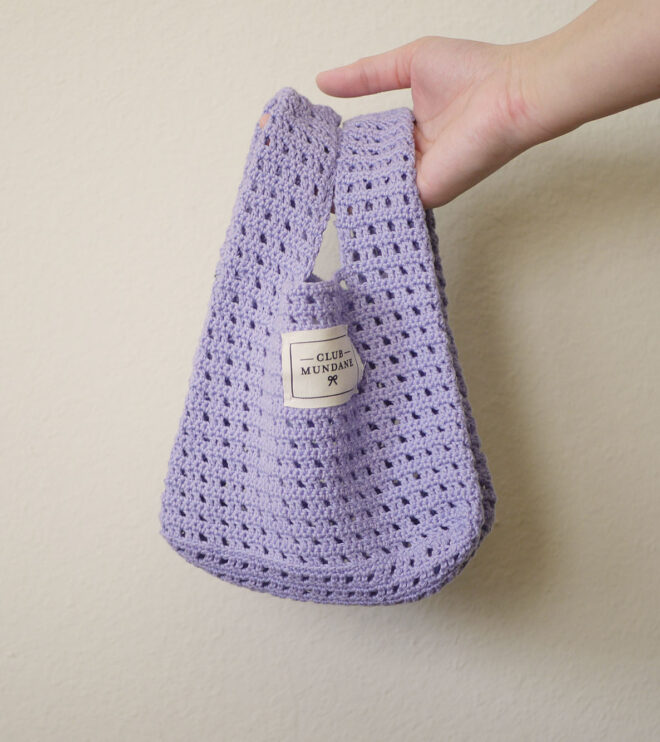 Club Mundane Mini Crocheted Tote Bag