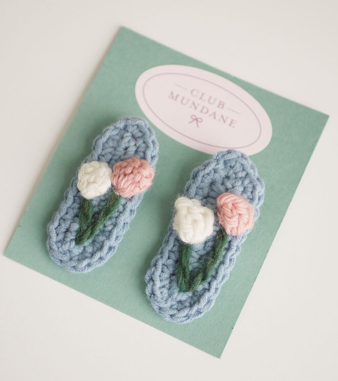 Club Mundane Crocheted Hair Clips