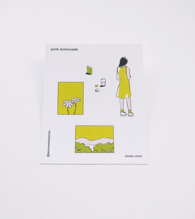 Artist Sticker Sheet - Pink Lemonade (Rachna)